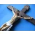 Krzyż drewniany brąz na ścianę 38 cm